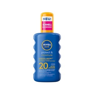 Nivea, Nivea Sun Protect & Moisture Pflegendes Sonnenspray LSF 20 200ml, NIVEA Sun Protect & Moisture Sonnenspray LSF 20 (200ml)