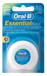 Procter & Gamble GmbH, Procter & Gamble GmbH Oral-B® Zahnseide Essentialfloss mint gewachst 50 m, Oral-B® Essentialfloss® Zahnseide