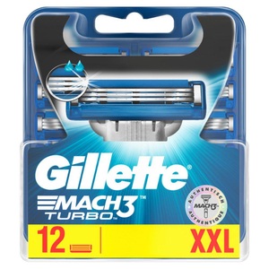 Gillette, Gillette Herren Mach3 Turbo 12 Pezzi, Gillette Mach3 Turbo - 12er