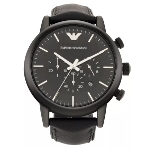 Emporio Armani, Emporio Armani Luigi Uhren Herren, Emporio Armani - Noir 46mm, Luigi, Black