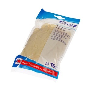 Ebnat, EBNAT Handschuhe Latex, Ebnat - Latex Handschuh, M, Weiss