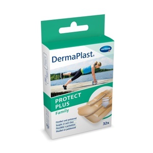 DermaPlast, DermaPlast Family Packung Strips, 3 Grössen 32Stk, DermaPlast ProtectPlus Family, 3 Grössen (32 Stk)