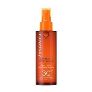 Lancaster, Lancaster Satin Sheen Oil Fast Tan Optimizer SPF 30 Sonnenöl 150ml, Lancaster Sun Beauty Satin Dry Oil SPF30 150ml