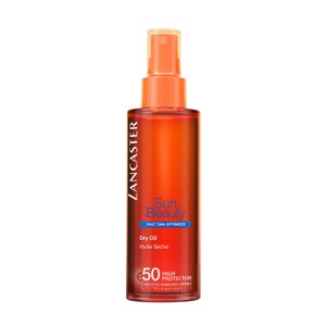 Lancaster, Lancaster Dry Oil Fast Tan Optimizer Sonnenöl 150ml, Lancaster Sun Beauty Satin Dry Oil SPF50 150ml