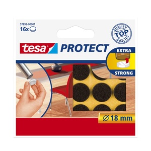 Tesa, tesa Filzgleiter Braun (Ø) 18 mm 16 St., Tesa Filzgleiter Braun | ? 1.8 cm | 16 Stück