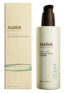 Ahava, AHAVA All in One Toning Cleanser Reinigungslotion 250ml, AHAVA Time to Clear All-in-1 Toning 250ml Damen