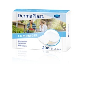 DermaPlast, DermaPlast Compress Gel 5x7.5cm (20 Stück), DermaPlast Wundauflage Compress Gel 5x7.5cm (20 Stk)