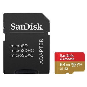 SanDisk, SanDisk Extreme 160MB/s microSDHC 64Gb Micro SD, Sandisk Extreme Micro SDXC, 64GB, 160MBs, 130666