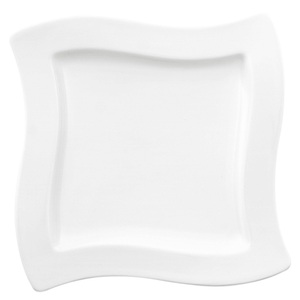 Villeroy Boch, Villeroy & Boch Fruehstuecksteller quadratisch 24 x 24 cm, Villeroy & Boch Dessertteller 24/24 cm , 10-2525-2647 , weiss , Keramik , Uni , 24 cm , 0034070208