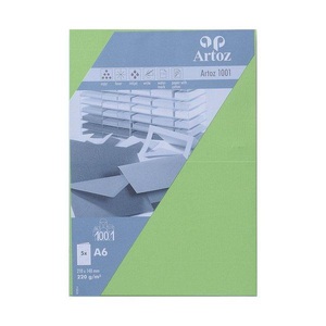 undefined, Artoz 10732226-305 Tintendruckerpapier, ARTOZ Karten 1001 A6 107322263 220g, birkengrün 5 Blatt