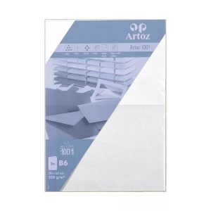 Artoz, ARTOZ Karten 1001 B6 107362262 220g. blütenweiss 5 Blatt, ARTOZ Karten 1001 B6 107362262 220g, blütenweiss 5 Blatt