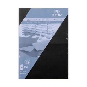 Artoz, ARTOZ Karten 1001 B6 107362262 220g. schwarz 5 Blatt, ARTOZ Karten 1001 B6 107362262 220g, schwarz 5 Blatt