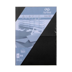 Artoz, ARTOZ Karten 1001 B6 107362262 220g. schwarz 5 Blatt, ARTOZ Karten 1001 B6 107362262 220g, schwarz 5 Blatt