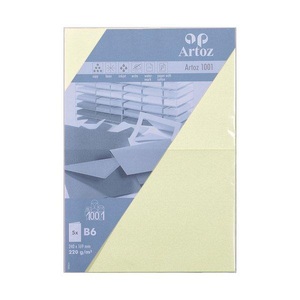Artoz, ARTOZ Karten 1001 B6 107362262 220g. chamois 5 Blatt, ARTOZ Karten 1001 B6 107362262 220g. chamois 5 Blatt