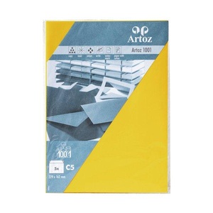 undefined, Artoz 10739418-247 Papier Gelb Briefumschlag, ARTOZ Couverts 1001 C5 107394182 100g, sonnengelb 5 Stück