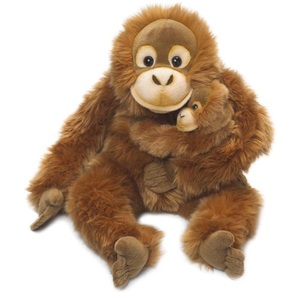 WWF, Orang-Utan mit Baby, WWF - Plüsch Orang Utan mit Baby, 25 cm, 25cm, Braun