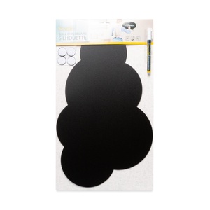 undefined, WALLSTICKER, Securit Kreidetafel, CLOUD, schwarz, 49cm x 30cm x 0.3cm, FB-CLOUD