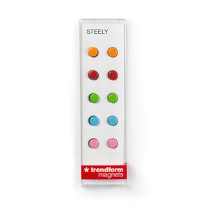 Trendform, Trendform Haftmagnet STEELY COLOR, TRENDFORM Magnete STEELY COLOR TF20C farbig ass. 10 Stück