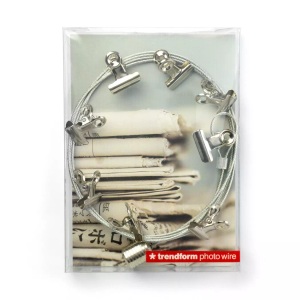 Trendform, Trendform Fotoleine mit Magneten, Trendform Fotoleine, Clips, 150cm, Postkarte, TF2208, (8 Magnete)