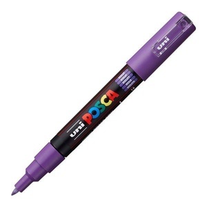 uni-ball, UNI-BALL Posca Marker 7mm PC-1M VIOLET violett, uni-ball Posca Marker, 0.7mm, violett, PC1M violett