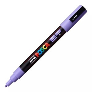 uni-ball, UNI-BALL Posca Marker 0,9-1,3mm PC-3M LILAC lila, Rundspitze, uni-ball Posca Marker, 0,9-1,3mm, lila, Rundspitze, PC3M lila