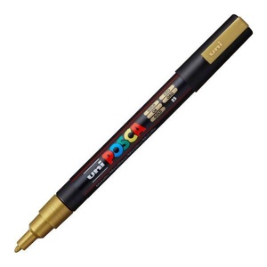 UNI, Uni Marker POSCA 0.9-1.3 mm Gold, Farbe, uni-ball Posca Marker, 0,9-1,3mm, gold, Rundspitze, PC3M gold