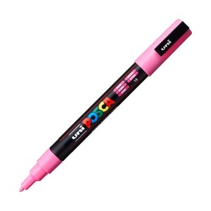 POSCA, POSCA Fineliner Fineliner, uni-ball Posca Marker, 0,9-1,3mm, rosa, Rundspitze, PC3M rosa