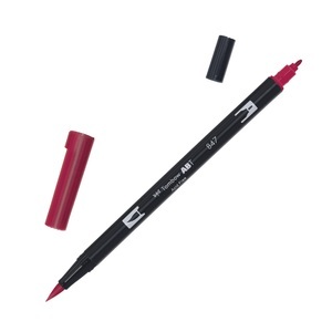 Tombow, Tombow Dual Brush-Pen Dual Brush-Pen, Tombow Dual Brush Pen, purpurrot, ABT 847