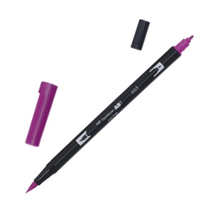 Tombow, Tombow Dual Brush-Pen Dual Brush-Pen, Tombow Dual Brush Pen, purpur, ABT 665