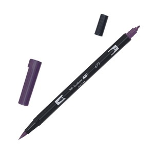 Tombow, Tombow Dual Brush-Pen Dual Brush-Pen, Tombow Dual Brush Pen, dunkle Pflaume, ABT 679