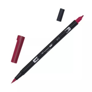 Tombow, Tombow Dual Brush-Pen Dual Brush-Pen, Tombow Dual Brush Pen, kirschrot, ABT 815