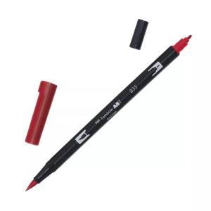 Tombow, Tombow Dual Brush-Pen Dual Brush-Pen, Tombow Dual Brush Pen, persimmon, ABT 835