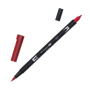 Tombow, Tombow Dual Brush-Pen Dual Brush-Pen, Tombow Dual Brush Pen, persimmon, ABT 835