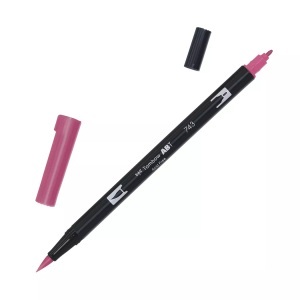 Tombow, Tombow Dual Brush-Pen Dual Brush-Pen, Tombow Dual Brush Pen, hot pink, ABT 743
