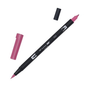 Tombow, Tombow Dual Brush-Pen Dual Brush-Pen, Tombow Dual Brush Pen, hot pink, ABT 743