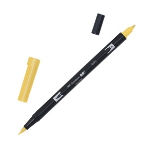 Tombow, Tombow Dual Brush-Pen Dual Brush-Pen, Tombow Dual Brush Pen, ocker hell, ABT 991