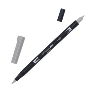 Tombow, Tombow Dual Brush-Pen Dual Brush-Pen, Tombow Dual Brush Pen, cool grey 5, ABT N65