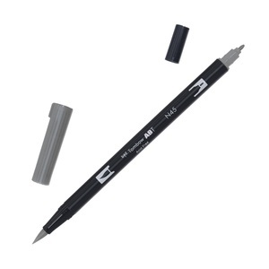 Tombow, Tombow Dual Brush-Pen Dual Brush-Pen, Tombow Dual Brush Pen, cool gray 10, ABT N45