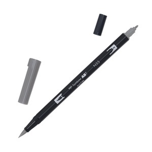Tombow, Tombow Dual Brush-Pen Dual Brush-Pen, Tombow Dual Brush Pen, cool gray 7, ABT N55