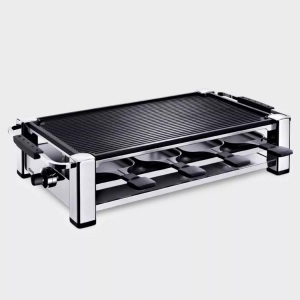 Koenig, Koenig Raclette Grill 8er König Raclette-/Grillgerät, KOENIG B02157 - Raclette-Grill (Chrom/Schwarz)