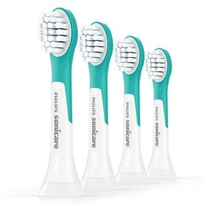 Philips, Sonicare for Kids Bürstenkopf ab 3 Jahren 4 Stück HX6044/33,ersatzbürste für elektrische Zahnbürste für Kinder, Schallzahnbürste, schonende Reinigung, Philips Sonicare Bürstenkopf HX6034/33 for Kids ab 4 Jahren