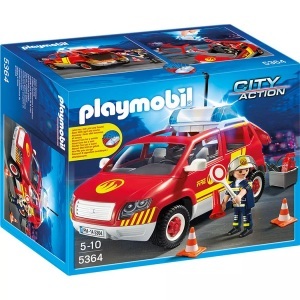 PLAYMOBIL, Brandmeisterfahrzeug mit Licht und Sound, Playmobil - 5364 Brandmeisterfahrzeug mit Licht und Sound