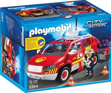 PLAYMOBIL, Brandmeisterfahrzeug mit Licht und Sound, Playmobil - 5364 Brandmeisterfahrzeug mit Licht und Sound