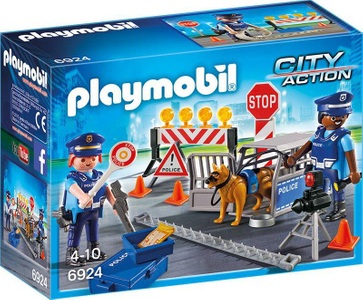 PLAYMOBIL, Int. Polizei-Straßensperre, Playmobil 6924 City Action Polizei-Strassensperre 4+ Jahre