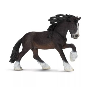 Schleich, Schleich Farm World Pferde Shire Hengst, Schleich - 13734 Shire Hengst, Multicolor