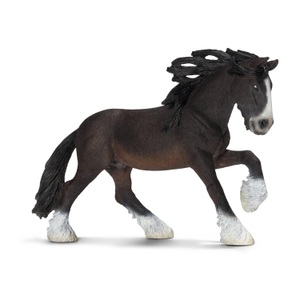 Schleich, Schleich Farm World Pferde Shire Hengst, Schleich - 13734 Shire Hengst, Multicolor