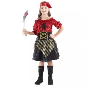 Fasnacht, Piratin, - Mädchenkostüm Piratin, für Damen, Größe M