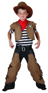 undefined, Jungenkostüm Cowboy braun M, - Jungenkostüm Cowboy braun, M