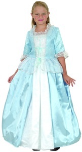 undefined, Mädchenkostüm Prinzessin blau S, - Mädchenkostüm Prinzessin blau, S