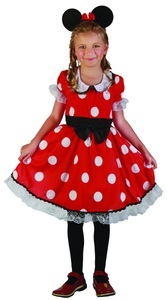 Fasnacht, Mini Mouse, - Minnie Mouse Mädchenkostüm, M